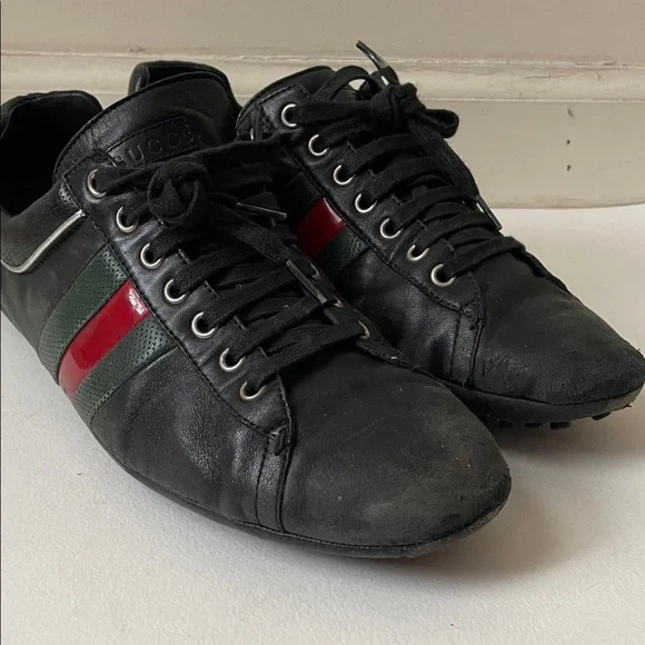 Gucci black Nappa leather shoes size 8.5 Italian 9.5 US